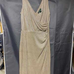 Ralph Lauren Gold  Midi Dress